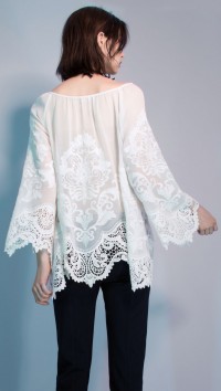 SAINT-AMOUR EMBROIDERED BLOUSE  